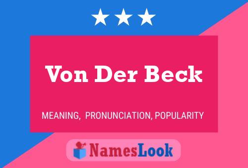 Pôster do nome Von Der Beck