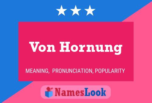 Pôster do nome Von Hornung