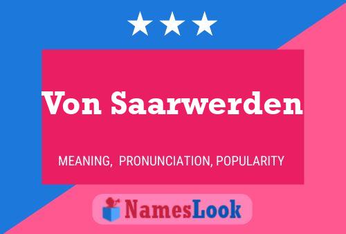 Pôster do nome Von Saarwerden