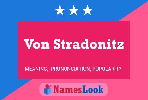 Pôster do nome Von Stradonitz