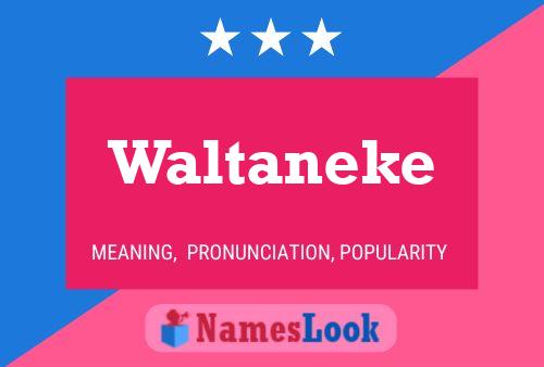 Pôster do nome Waltaneke