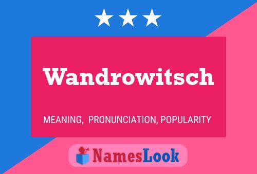 Pôster do nome Wandrowitsch