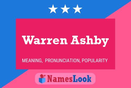 Pôster do nome Warren Ashby