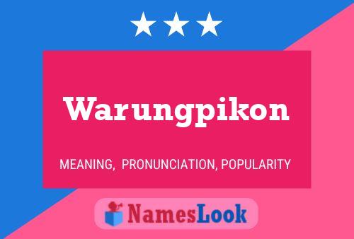 Pôster do nome Warungpikon