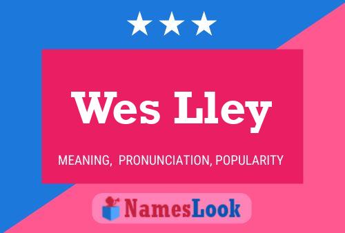 Pôster do nome Wes Lley