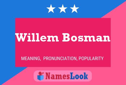 Pôster do nome Willem Bosman