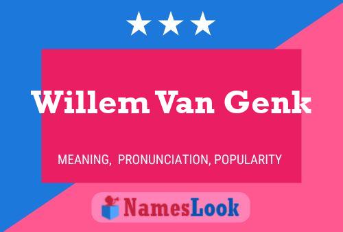 Pôster do nome Willem Van Genk