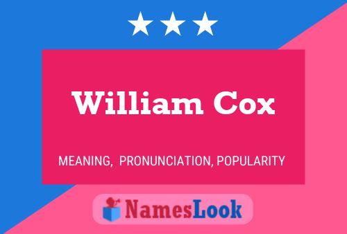 Pôster do nome William Cox