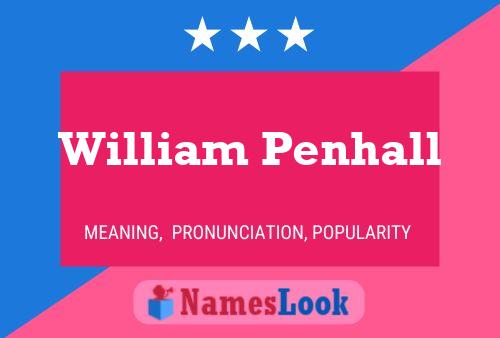 Pôster do nome William Penhall