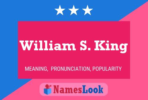 Pôster do nome William S. King