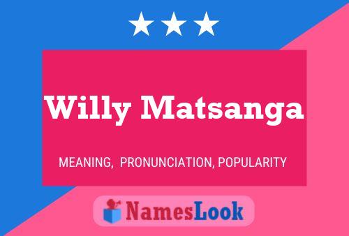 Pôster do nome Willy Matsanga