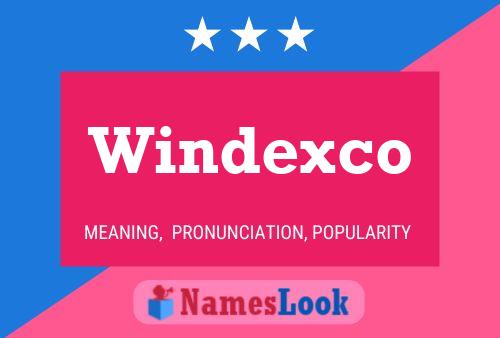 Pôster do nome Windexco