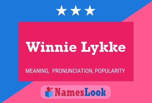 Pôster do nome Winnie Lykke