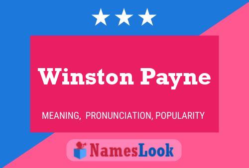 Pôster do nome Winston Payne