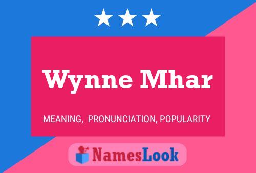 Pôster do nome Wynne Mhar