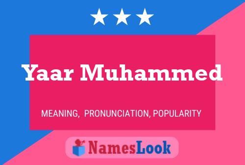 Pôster do nome Yaar Muhammed