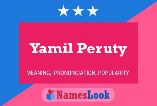 Pôster do nome Yamil Peruty