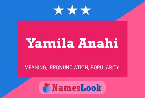 Pôster do nome Yamila Anahi