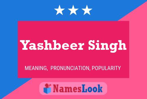 Pôster do nome Yashbeer Singh