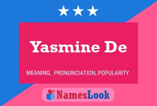 Pôster do nome Yasmine De