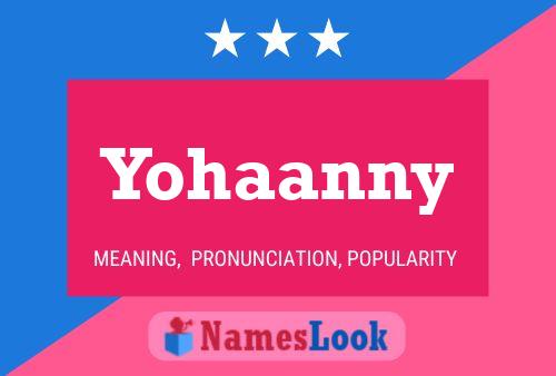 Pôster do nome Yohaanny