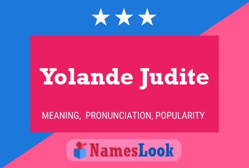 Pôster do nome Yolande Judite