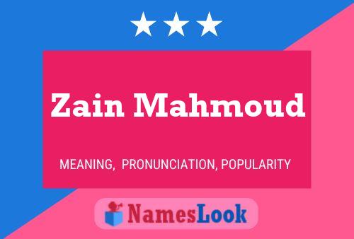 Pôster do nome Zain Mahmoud