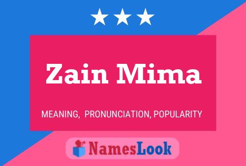 Pôster do nome Zain Mima