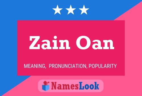 Pôster do nome Zain Oan