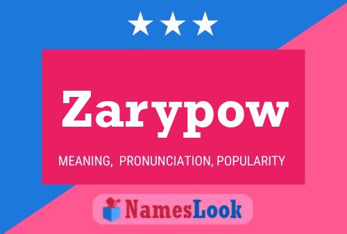 Pôster do nome Zarypow