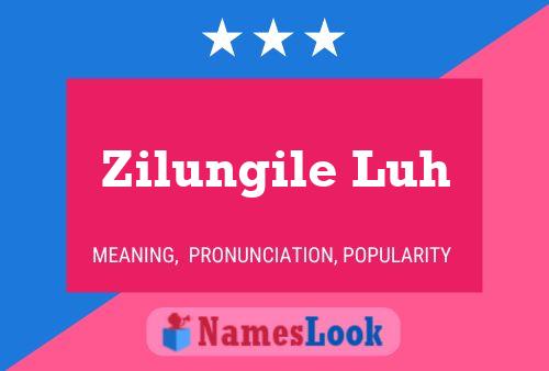 Pôster do nome Zilungile Luh