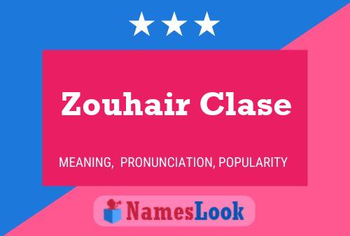 Pôster do nome Zouhair Clase